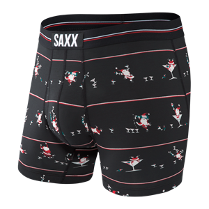 Picture of Saxx Ultra Boxer Briefs - Black Holiday Cheer