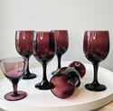 Picture of hd: Pair of Amethyst Wine Glasses