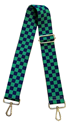 Picture of Ahdorned Purse Strap- Tile Navy/Green