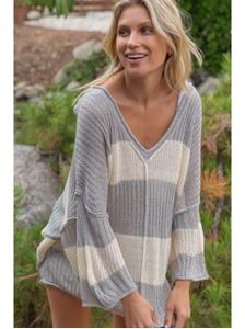 Picture of Oversized Thin Stripe Sweater