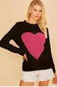 Picture of Loose Knit Heart Sweater