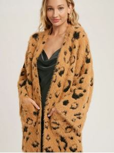 Picture of Leopard Wide Sleeve Cardigan