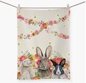 Picture of Springtime Bunny Pals Tea Towel
