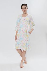 Picture of Cotn Butterfly Floral Pima Cotton Nightgown